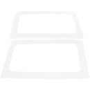 DEI 11-18 Jeep Wrangler JK 2-Door Boom Mat Rear Side Window Trim - 2 Piece - White