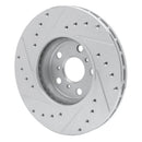 R1 90-93 Toyota Celica Front Right Drilled & Slotted Silver Brake Rotor