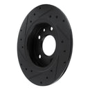R1 19-25 Mazda 3 Sport Front & Rear Drilled & Slotted Black Brake Rotor Set