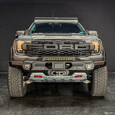 RIVAL 24-26 Ford Ranger Raptor Front Aluminum Bumper w/Winch Mount and Recovery Points