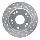 R1 03-07 Honda Accord Front & Rear Drilled & Slotted Silver Brake Rotor Set