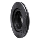 R1 06-09 Land Rover Range Rover Front Right Drilled & Slotted Black Brake Rotor