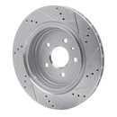 R1 14-19 Chevrolet Corvette Front & Rear Drilled & Slotted Silver Brake Rotor Set