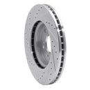 R1 07-16 Acura RDX Front Right Drilled & Slotted Silver Brake Rotor