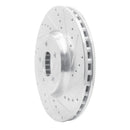 R1 08-12 Audi A4 Front & Rear Drilled & Slotted Silver Brake Rotor Set