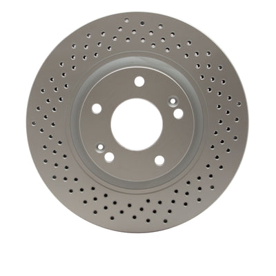 DFC 07-08 Hyundai Tiburon Front Drilled GeoSPEC Coated Rotor