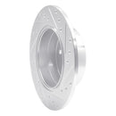 R1 97-08 Chevrolet ASTRA (Mexico) Rear Left Drilled & Slotted Silver Brake Rotor