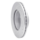 R1 92-95 Volkswagen EuroVan Front Right Drilled & Slotted Silver Brake Rotor