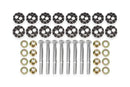 BMR 14-19 Chevrolet Corvette C7 Front & Rear Lower Control Arms Camber Bolt Kit - Black Anodized