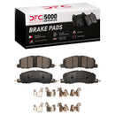 DFC 20-25 Ford Explorer Front & Rear Rotors with 5000 Advanced Brake Pads w/Hardware