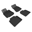 3D MAXpider 13-17 Lexus Ls460L Kagu Floor Mat- Black R1 R2