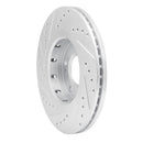 R1 09-15 Mitsubishi Lancer Front & Rear Drilled & Slotted Silver Brake Rotor Set
