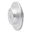 R1 89-92 Toyota Cressida Front Left Drilled & Slotted Silver Brake Rotor