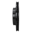 R1 92-95 Mercedes-Benz E420 Rear Right Drilled & Slotted Black Brake Rotor