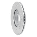 R1 11-16 Mini Cooper Paceman Front Right Drilled & Slotted Silver Brake Rotor