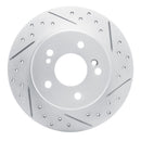 R1 87-15 Chrysler Crossfire Rear Right Drilled & Slotted Geo-Carbon Rotor