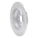R1 16-23 Mercedes-Benz Viano (Mexico) Rear Right Drilled & Slotted Silver Brake Rotor