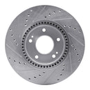 R1 05-16 Hyundai Sonata Front & Rear Drilled & Slotted Silver Brake Rotor Set