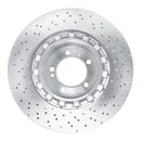 DFC 15-17 Porsche 911 Left Rear Drilled Hi-Carbon Alloy Geomet Coated Rotor