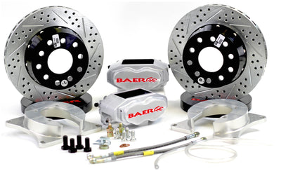 Baer Brakes Ford 8.8in C-Clip Rear Ends 11in SS4+ Dual Deep Stage Rear SDZ Brake Kit - Clear