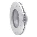 R1 12-21 Nissan NV1500 Front Left Drilled & Slotted Silver Brake Rotor