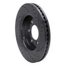 R1 07-17 Ford ExpeditIon Front & Rear Drilled & Slotted Black Brake Rotor Set