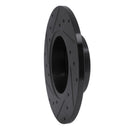 R1 70-73 Nissan 240Z Front Right Drilled & Slotted Black Brake Rotor