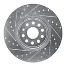 R1 18-25 Audi Q3 Front & Rear Drilled & Slotted Silver Brake Rotor Set