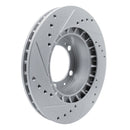 R1 87-95 Porsche 944 Turbo Front Right Drilled & Slotted Silver Brake Rotor