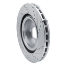 R1 03-17 Dodge Viper Front Left Drilled & Slotted Silver Brake Rotor