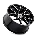 Kraze KR196 Evolve 22x9 / 5x112 BP / 35mm Offset / 66.56mm Hub Gloss Black Machined Wheel