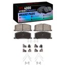 DFC 85-86 Toyota MR2 Front & Rear Rotors w/4000 HybriDynamic Brake Pads w/Hardware