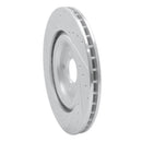 R1 17-25 Audi S8 Rear Right Drilled & Slotted Silver Brake Rotor