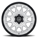 ICON Alloys Rancho 20x9 / 6x5.5 / 16mm / 5.625in BS Silver Machined w/ Gloss Black Lip Wheel