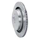 R1 19-24 Ford Edge Rear Drilled & Slotted Silver Brake Rotor Set