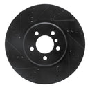 R1 13-20 BMW 440i xDrive Front & Rear Drilled & Slotted Black Brake Rotor Set