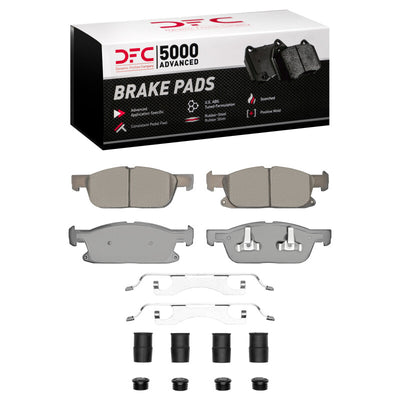 DFC 15-25 Ford Edge Front 5000 Advanced Ceramic Brake Pads and Hardware Kit