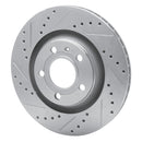 R1 04-09 Audi S4 Front & Rear Drilled & Slotted Silver Brake Rotor Set