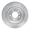 R1 95-02 BMW M3 Front & Rear Drilled & Slotted Silver Brake Rotor Set