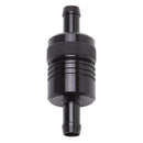 Edelbrock Fuel Filter Aluminum 3In X 01/ 1/8In 3/8In Inlet/Outlet Black