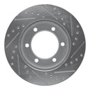 R1 95-04 Toyota 4Runner Front Right Drilled & Slotted Silver Brake Rotor