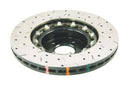 DBA 02-10 WRX / 13+ FR-S / 13+ BRZ Premium Front Drilled & Slotted 5000 Series Rotor w/ Black Hat