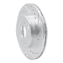 R1 91-99 Toyota Tercel Front Drilled & Slotted Silver Brake Rotor Set