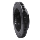 R1 1988-2000 Cadillac Escalade Front Right Drilled & Slotted Black Brake Rotor