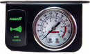 Kleinn Panel Mounted 160 PSI Gauge w/ an Illuminated GREEN Momentary Rocker Switch