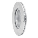 R1 12-15 Scion IQ Front Right Drilled & Slotted Silver Brake Rotor