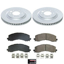 Power Stop 22-23 Ford F-150 Lightning Front and Rear Z17 Coated Brake Kit