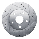 R1 92-95 Toyota MR2 Front Drilled & Slotted Silver Brake Rotor Set