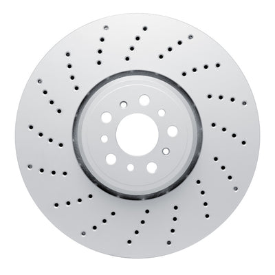DFC 20-25 BMW X6 Left Front Drilled GeoSPEC Coated Rotor