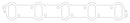 Cometic 1992+ Dodge 8.0L Viper .039in Fiber Intake Manifold Gasket